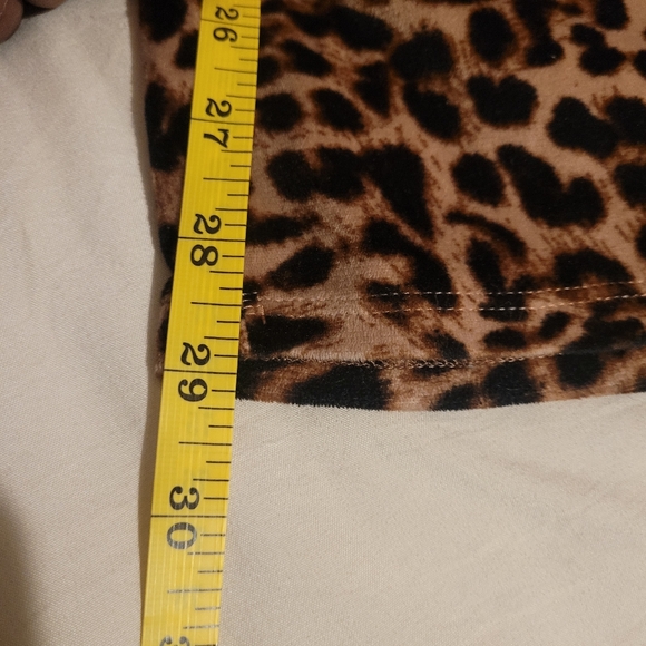 Donna Karan pajama set velour leopard print Size Large - Picture 11 of 13